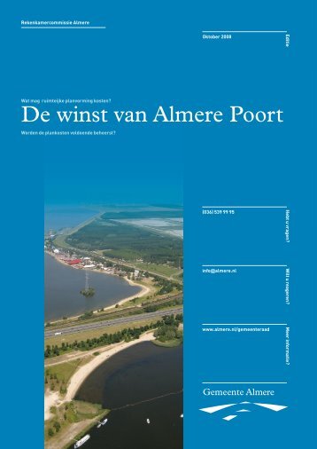 De winst van Poort - Gemeenteraad Almere - Gemeente Almere