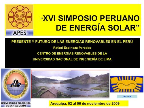 Presente y futuro de las energías renovables en el Perú
