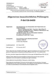 Allgemeines bauaufsichtliches Prüfzeugnis P-BAY26-04659 - Caparol