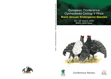 7814 00 Grouse Conference Cover - Galliformes Specialist Group