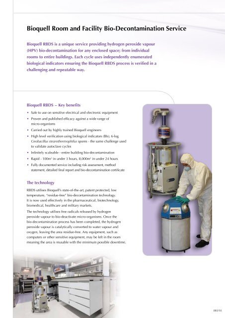 Bioquell | RBDS - CapellaScience