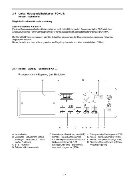 Installations-und Betriebsanweisung FOKUS TURBO 2000 Holz ...