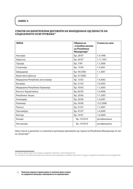 Политичко акциона и правна рамка за човекови права Фокус на ...