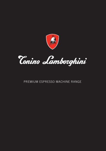 premium espresso machine range - Tonino Lamborghini Coffee
