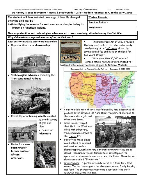 Middle School United States History: Civil War to the Present Spanish Ed  Pages 551-600 - Flip PDF Download