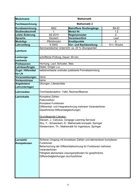 Informatik 2 - Hochschule Regensburg