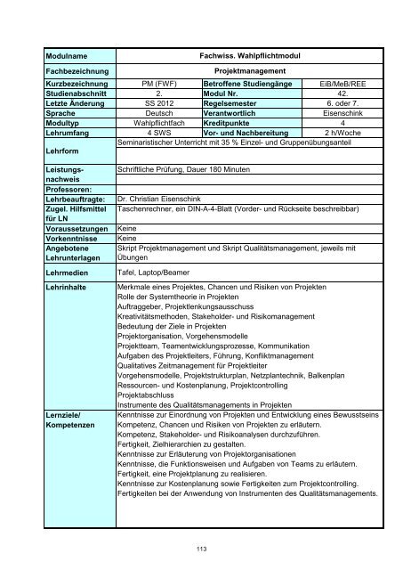 Informatik 2 - Hochschule Regensburg