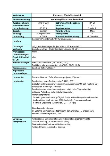 Informatik 2 - Hochschule Regensburg