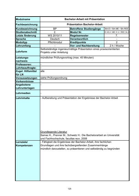 Informatik 2 - Hochschule Regensburg