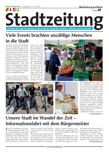 Stadtzeitung KW 26 - Stadt Neuenburg am Rhein