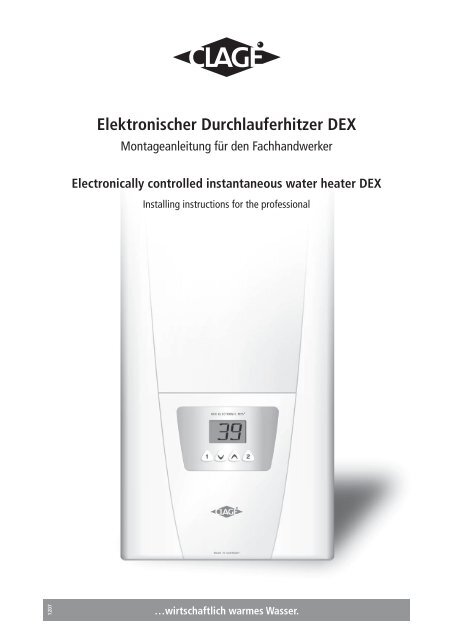 Elektronischer Durchlauferhitzer DEX - Schwab