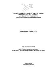 conciliation emploi-famille et temps de travail - Téluq - Université du ...