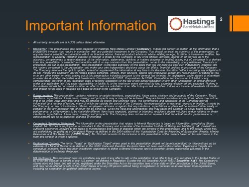 Rare Earths 101 - Hastings Rare Metals Limited