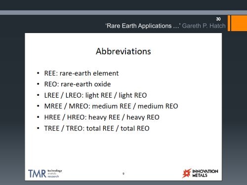 Rare Earths 101 - Hastings Rare Metals Limited