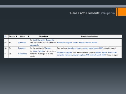 Rare Earths 101 - Hastings Rare Metals Limited