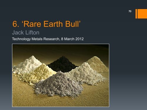 Rare Earths 101 - Hastings Rare Metals Limited