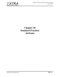 Chapter 20 Standard Practices Airframe - Extra Aircraft