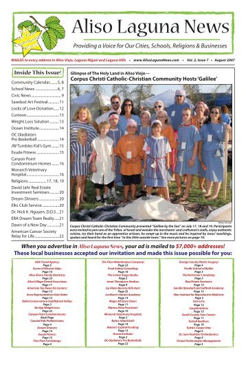 Inside This Issue! - Aliso Laguna News