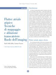 Flutter atriale atipico Tecniche di mappaggio e ablazione ...