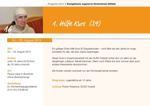 2013 KKjD Programmheft - Ev. Jugend im Kirchenkreis Hittfeld