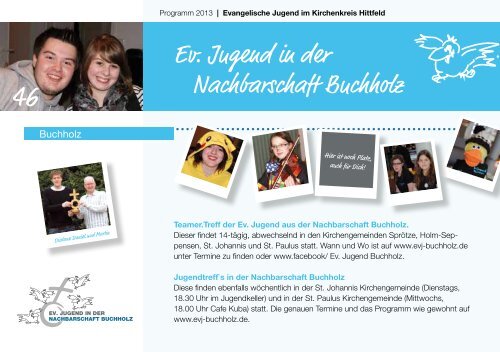 2013 KKjD Programmheft - Ev. Jugend im Kirchenkreis Hittfeld