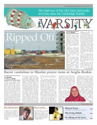 Racist vandalism in Muslim prayer room at Anglia Ruskin - Varsity