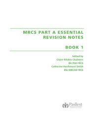 MRCS PART A ESSENTIAL REVISION NOTES BOOK 1 - PasTest