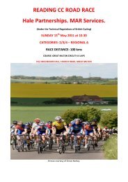 Reading CC Road Race 2011 Program_v3.pdf - Reading Cycling ...
