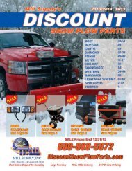 Snow Plow Parts & Accessories - Mill Supply, Inc.