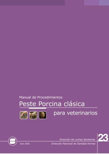 Peste porcina clÃ¡sica para veterinarios MP NÂ°23 - Senasa