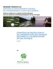 Stratégie de protection et de conservation des ... - Nature Québec