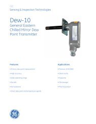 General Eastern Dew-10 chilled mirror dew point transmitter - ods ...