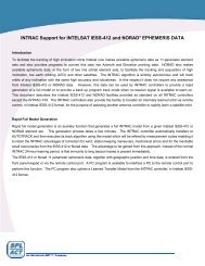 INTRAC Support for INTELSAT IESS-412 and NORAD ... - Advantech