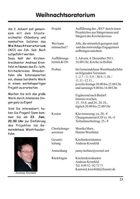 2011 Nr. 3 Juni - August - Kirchengemeinde Hollen
