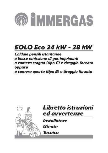 Caldaia Immergas Eolo Eco 24 kw - Certened