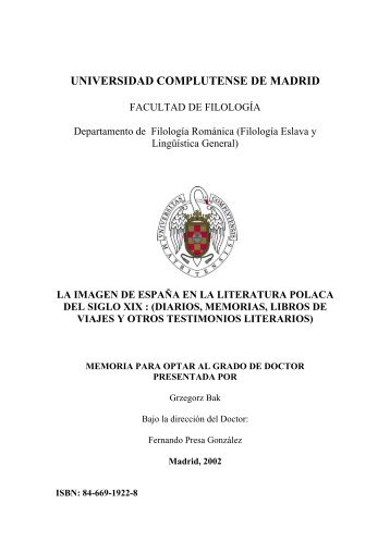 UNIVERSIDAD COMPLUTENSE DE MADRID - Instituto Cervantes