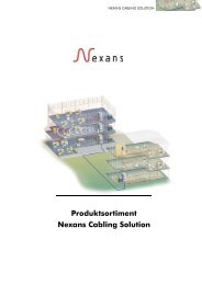 Produktsortiment Nexans Cabling Solution