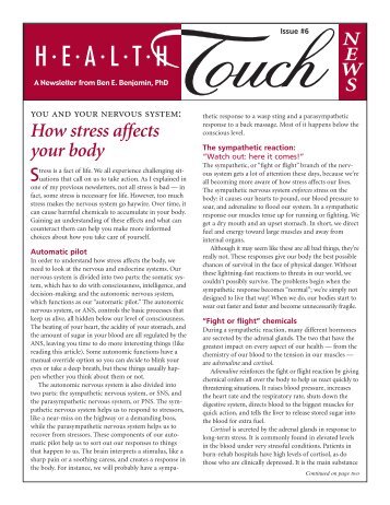How stress affects your body - Body Therapy Institute
