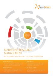 Broschüre Marketing Resource Management - Brandmaker