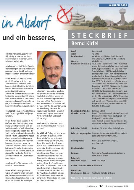 undsonst?! - Alsdorfer Stadtmagazin