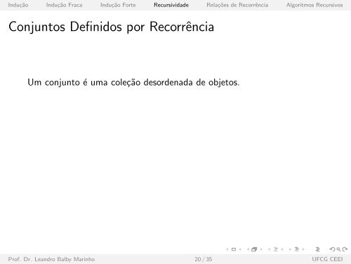 InduÃ„Â¯ÃƒÂ£o e Recursividade