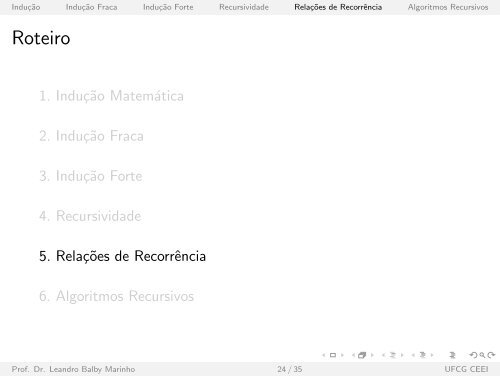 InduÃ„Â¯ÃƒÂ£o e Recursividade