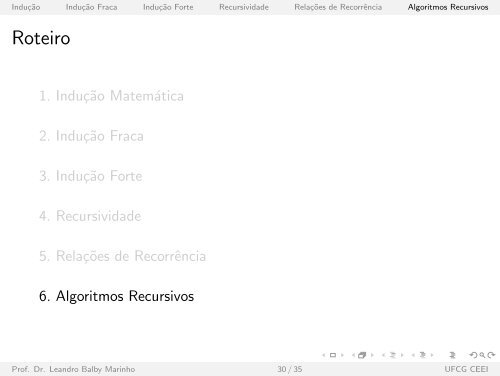 InduÃ„Â¯ÃƒÂ£o e Recursividade