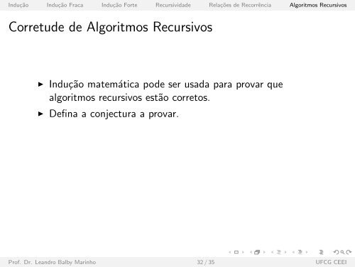 InduÃ„Â¯ÃƒÂ£o e Recursividade