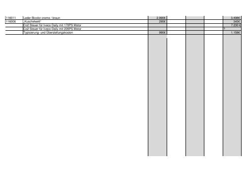 Preisliste Stand 11.08.2011.2011