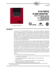 E110 FIREYE FLAME-MONITORâ¢ - Bryan Boilers