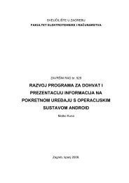 Razvoj programa za dohvat i prezentaciju informacija na ... - FER