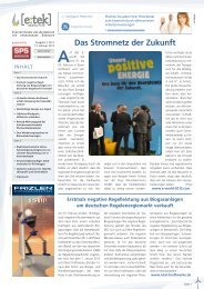 Das Stromnetz der Zukunft - SPS-Magazin