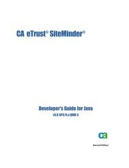 Ca Siteminder Developer S Guide For Java