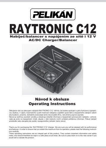 Raytronic C12 manual - RCM Pelikan